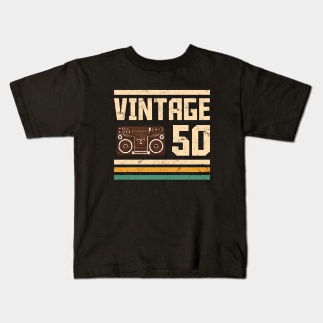 Vintage 1950 Kids T-Shirt by hoopoe
